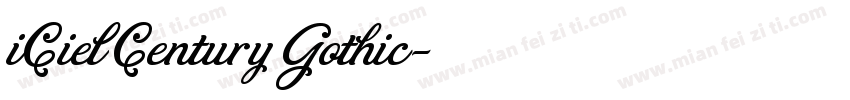 iCiel Century Gothic字体转换